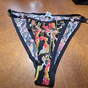New Colorful Abstract Print Bikini Under Wear Bottom